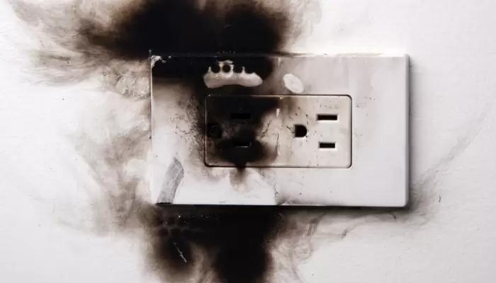 Chared outlet
